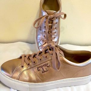 Tory Burch rose gold sneaker-size 7.5.